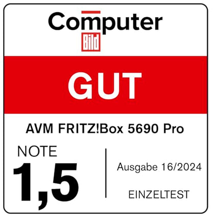 FRITZ! Box 5690 Pro – Premium WLAN Router mit Wi-Fi 7, Glasfaser & DSL