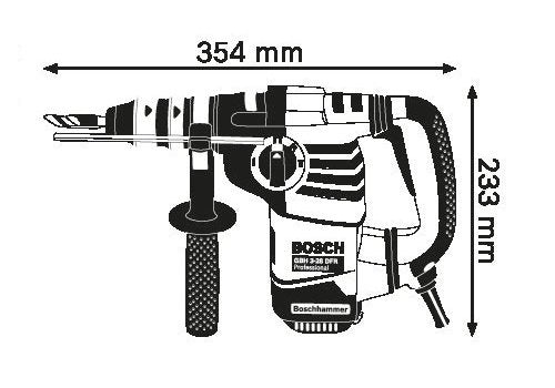 Bosch Professional perforateur GBH 3-28 DFR (avec chiffon, mandrin automatique 13 mm, mandrin interchangeable SDS plus, poignée auxiliaire, tube de graisse, coffret)
