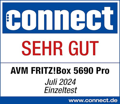 FRITZ! Box 5690 Pro – Premium WLAN Router mit Wi-Fi 7, Glasfaser & DSL