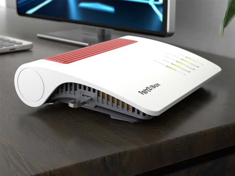 AVM FRITZ! Box 7590 AX WiFi 6 DSL Router – Mesh, DECT-Basis, Exklusive Edition mit USB-Stick