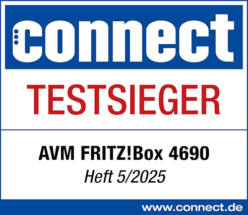 FRITZ! Box 4690 – Wi-Fi 7 Mesh Router für DSL, Kabel & Glasfaser mit Multi-Gig-Ports