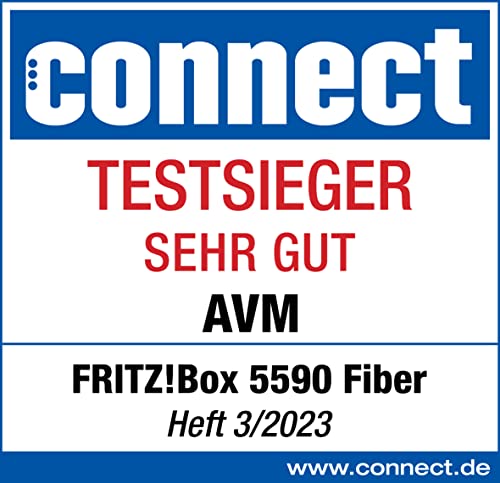 FRITZ! Box 5590 Fiber – Glasfaser-Router mit Wi-Fi 6, Mesh & 2.5G LAN-Port