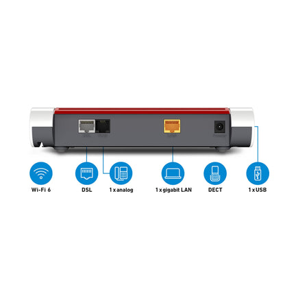 FRITZ! Box 7510 – WLAN Router mit Wi-Fi 6, VDSL Supervectoring & Mesh