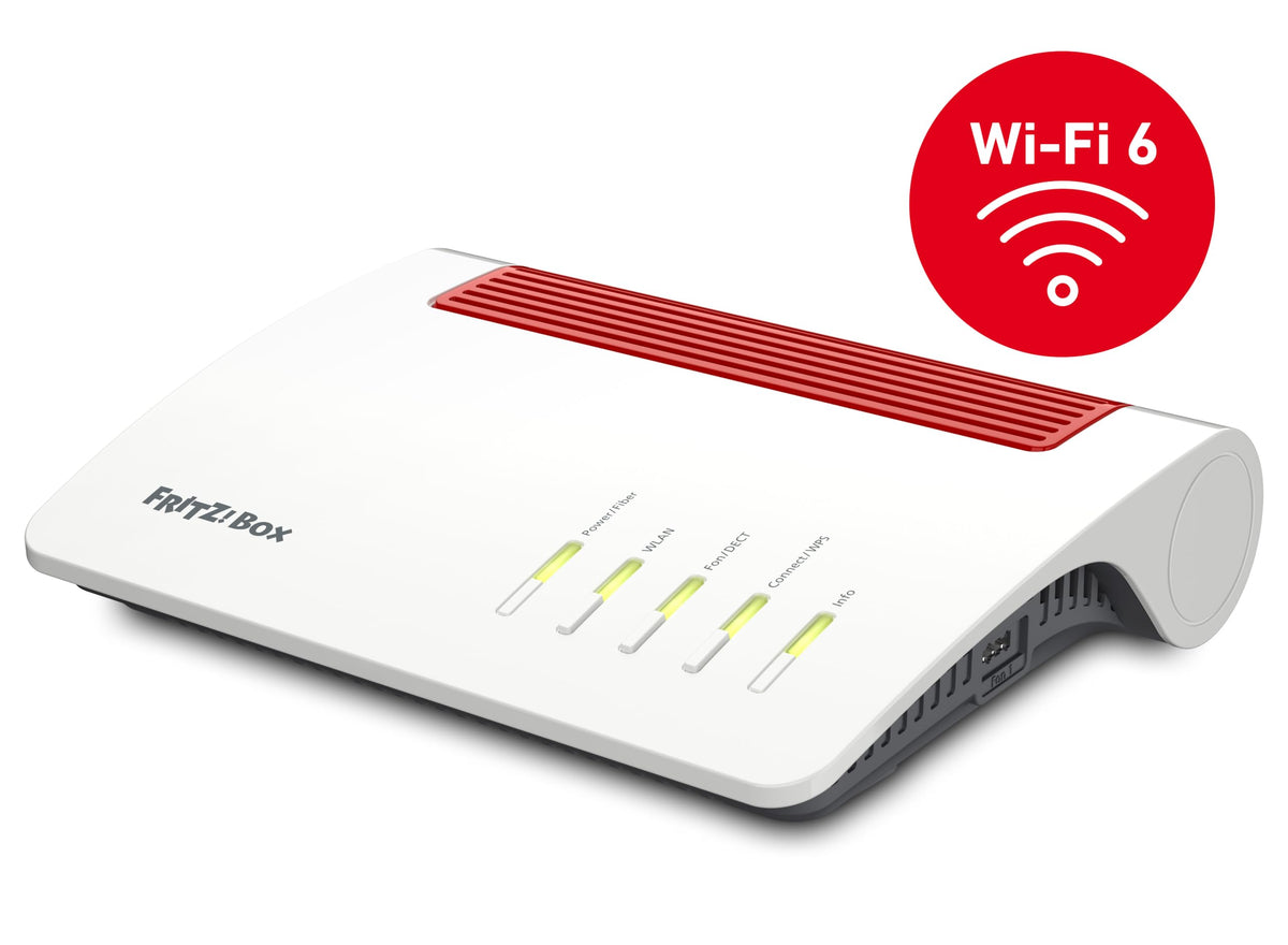 FRITZ! Box 5590 Fiber – Glasfaser-Router mit Wi-Fi 6, Mesh & 2.5G LAN-Port
