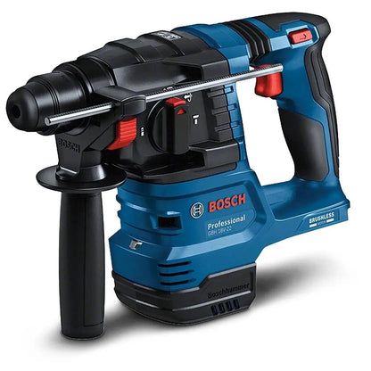 Bosch Professional 18V System Akku Bohrhammer GBH 18V-22 (mit SDS plus, inkl. 2x 4.0Ah Akku, Schnellladegerät GAL 18V-40, L-BOXX)