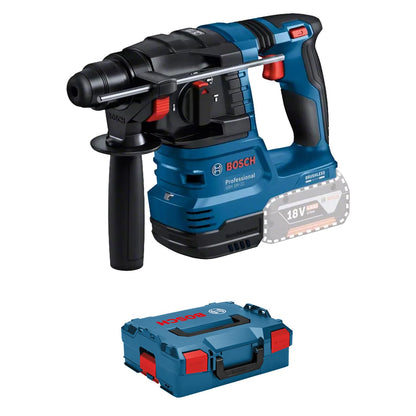 Bosch Professional 18V System Akku Bohrhammer GBH 18V-22 (mit SDS plus, inkl. 2x 4.0Ah Akku, Schnellladegerät GAL 18V-40, L-BOXX)