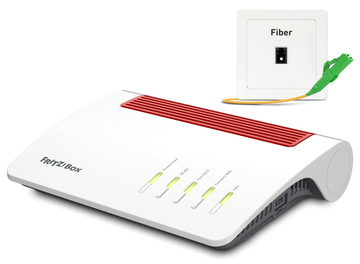 FRITZ! Box 5590 Fiber – Glasfaser-Router mit Wi-Fi 6, Mesh & 2.5G LAN-Port