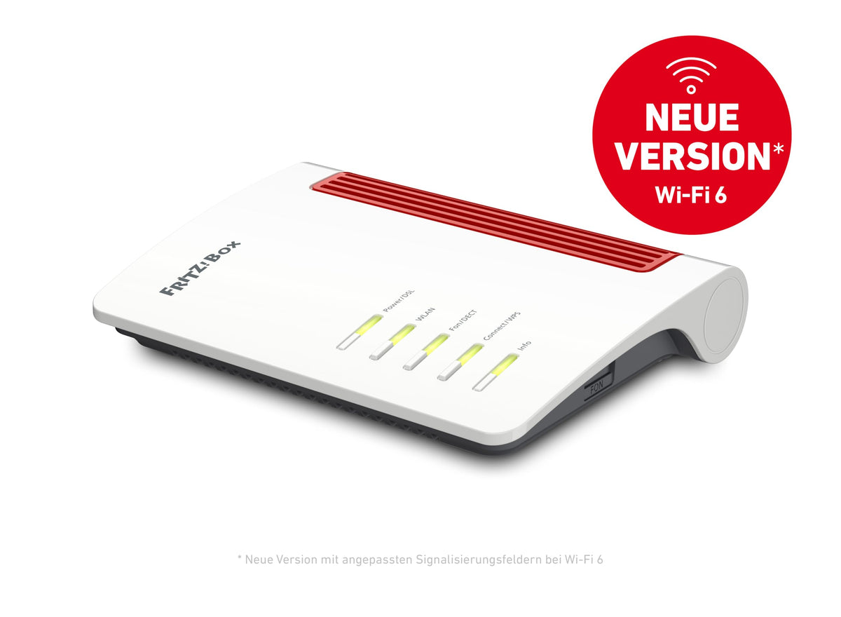 FRITZ! Box 7530 AX International – Wi-Fi 6 DSL Router mit Mesh & DECT-Basis