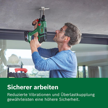 Bosch Akku-Bohrhammer UniversalHammer 18V (1x Akku 4,0 Ah; 18 Volt System; zum Bohren, Hammerbohren, Meißeln und Schrauben; im Koffer)