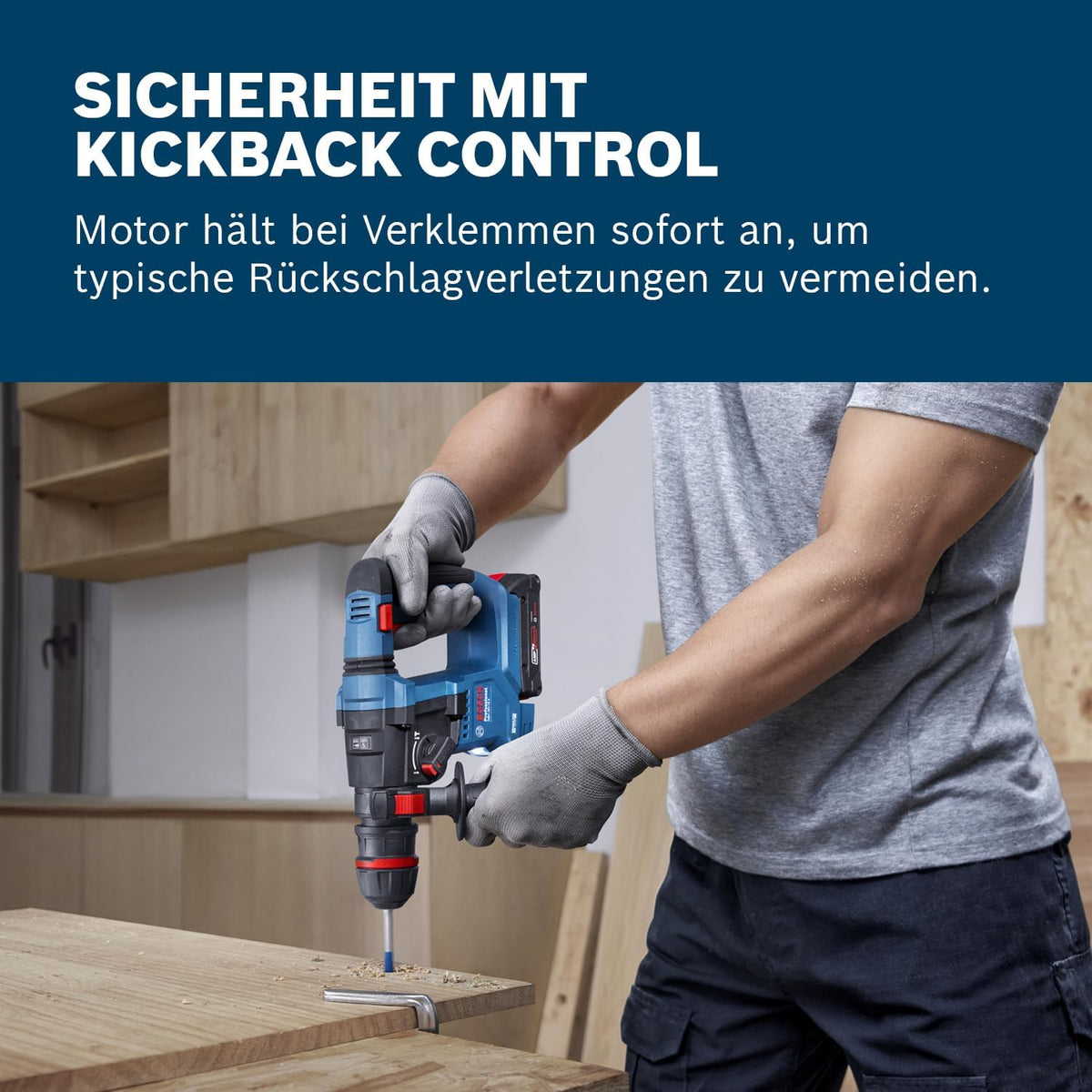 Bosch PRO 18V System Akku-Bohrhammer GBH 18V-18 X (ONECHUCK, inkl. L-BOXX 136)