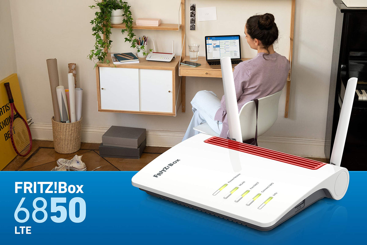 FRITZ! Box 6850 – LTE Router mit WLAN AC+N bis 866 MBit/s & Gigabit-LAN