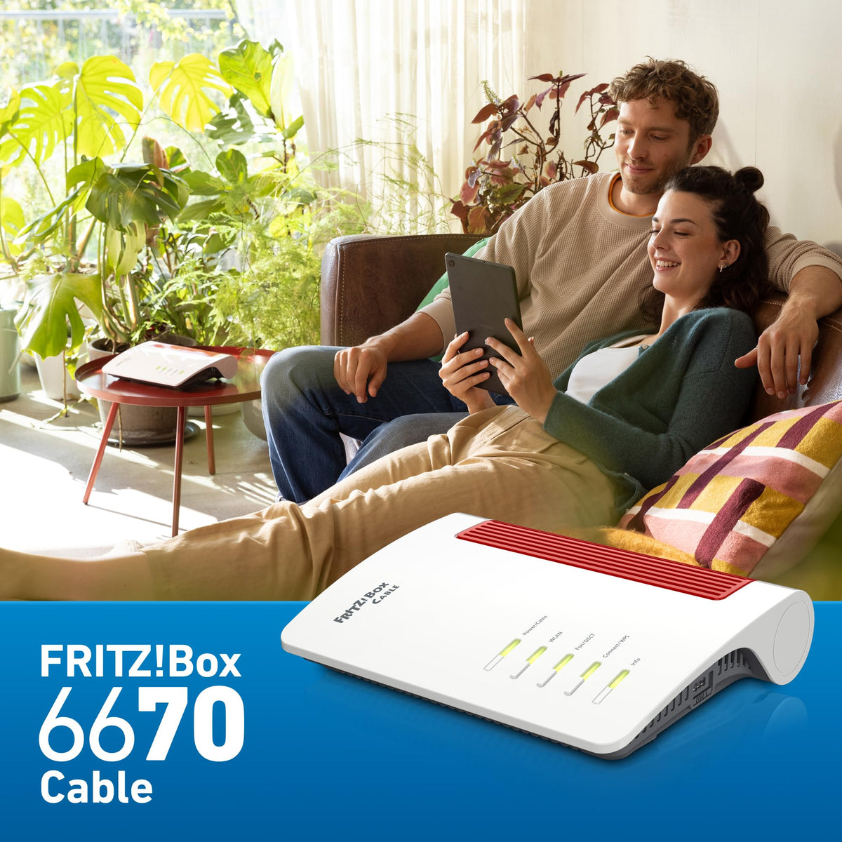 AVM FRITZ! Box 6670 Cable Router – DOCSIS 3.1 Modem, WiFi 7, 2.5G LAN, Zigbee-Integration