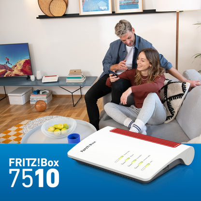 FRITZ! Box 7510 – WLAN Router mit Wi-Fi 6, VDSL Supervectoring & Mesh