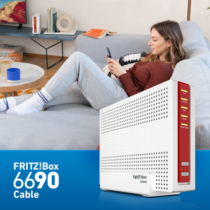 FRITZ! Box 6690 Cable – DOCSIS 3.1 Kabelrouter mit Wi-Fi 6 & 2.5G LAN